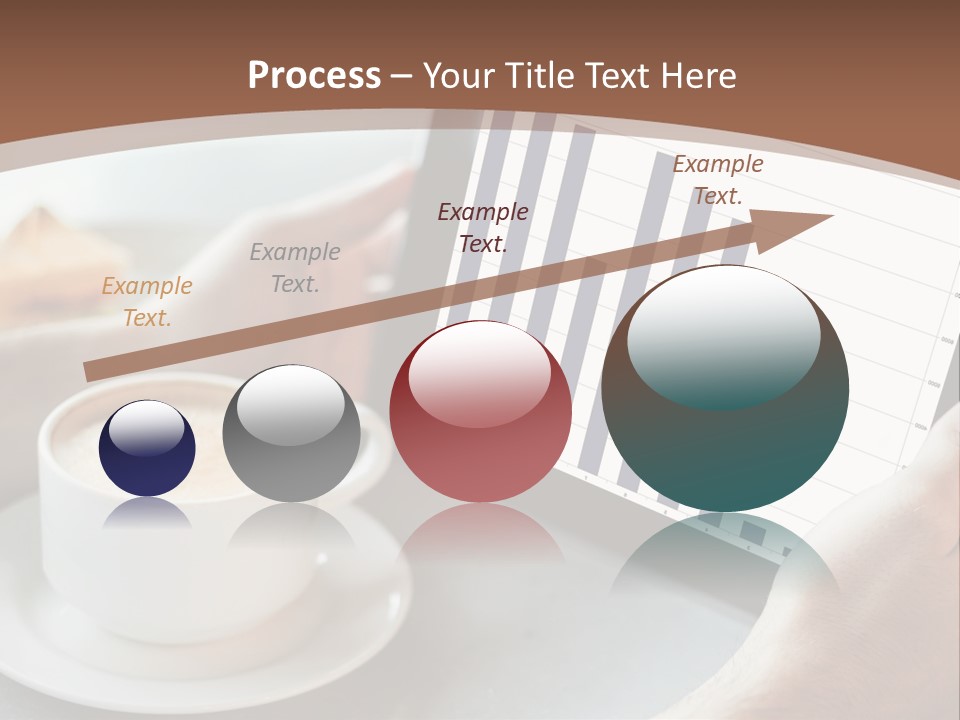 A Person Holding A Tablet With A Bar Chart On It PowerPoint Template