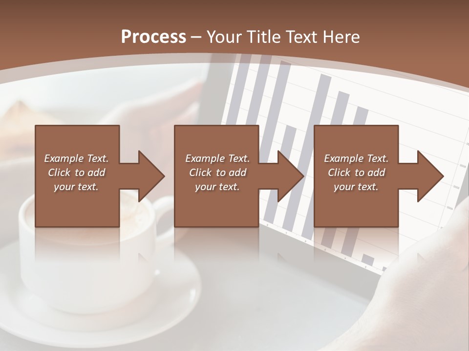 A Person Holding A Tablet With A Bar Chart On It PowerPoint Template