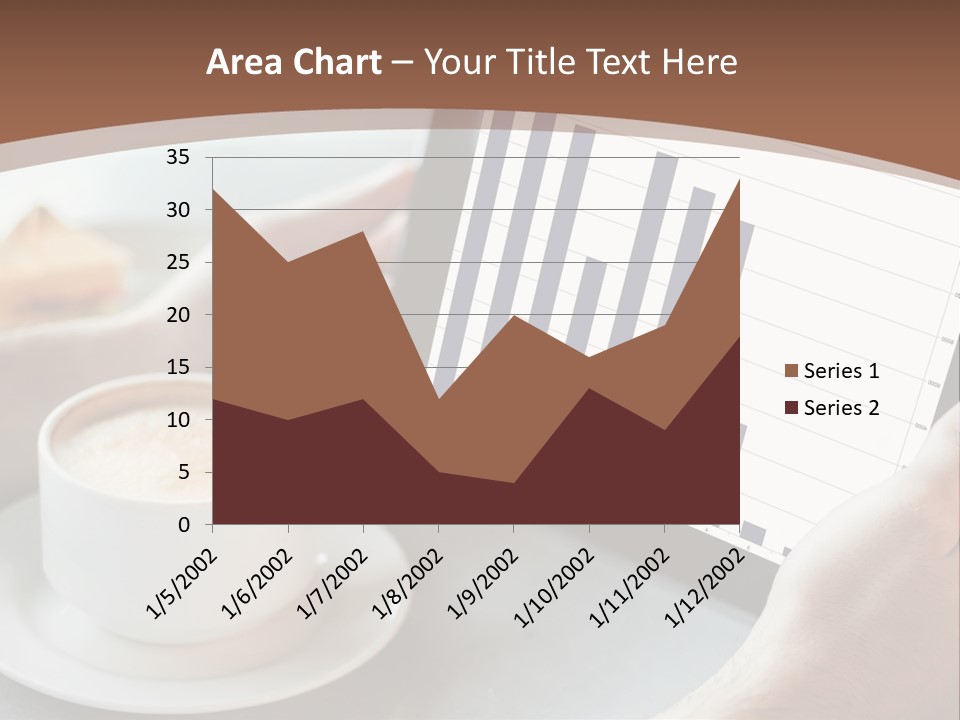 A Person Holding A Tablet With A Bar Chart On It PowerPoint Template