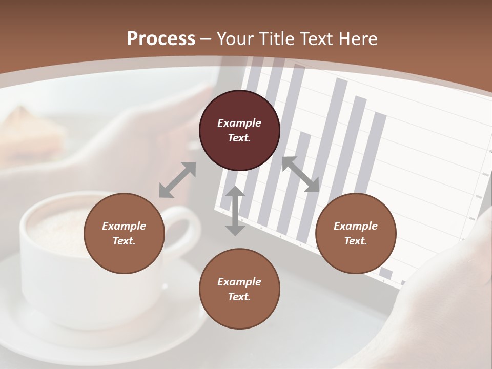 A Person Holding A Tablet With A Bar Chart On It PowerPoint Template