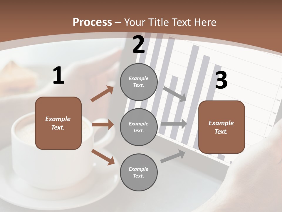 A Person Holding A Tablet With A Bar Chart On It PowerPoint Template