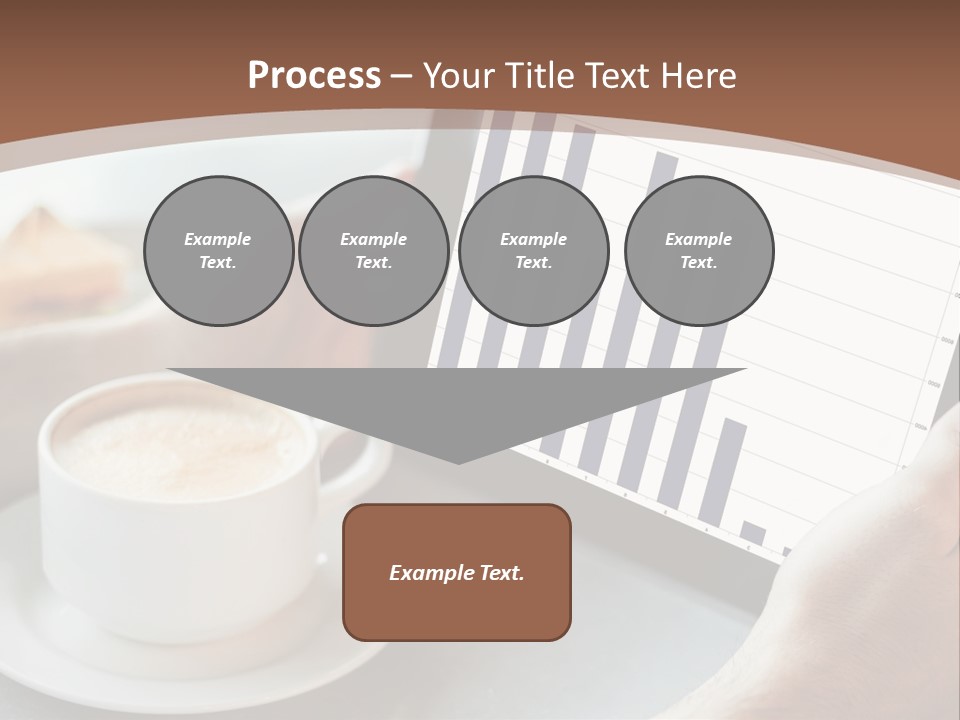 A Person Holding A Tablet With A Bar Chart On It PowerPoint Template