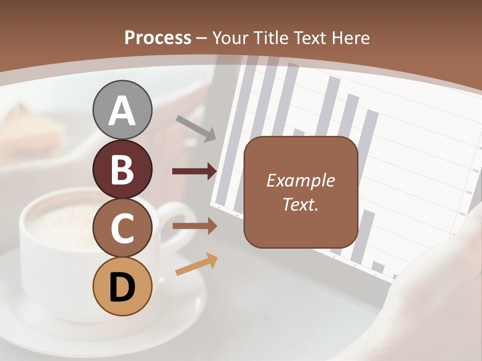 A Person Holding A Tablet With A Bar Chart On It PowerPoint Template