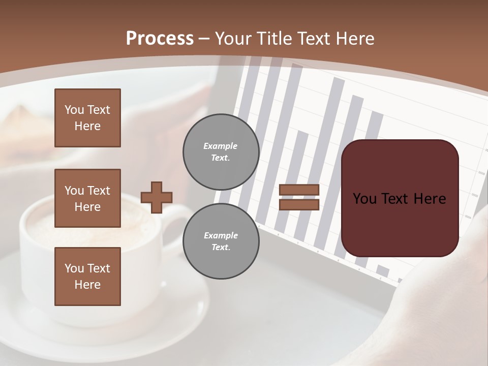 A Person Holding A Tablet With A Bar Chart On It PowerPoint Template