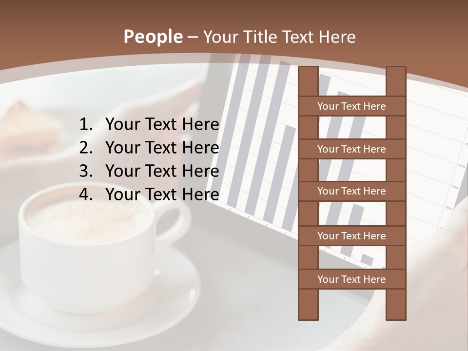 A Person Holding A Tablet With A Bar Chart On It PowerPoint Template