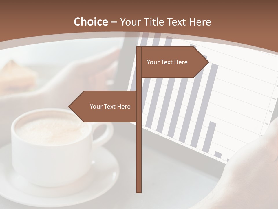 A Person Holding A Tablet With A Bar Chart On It PowerPoint Template