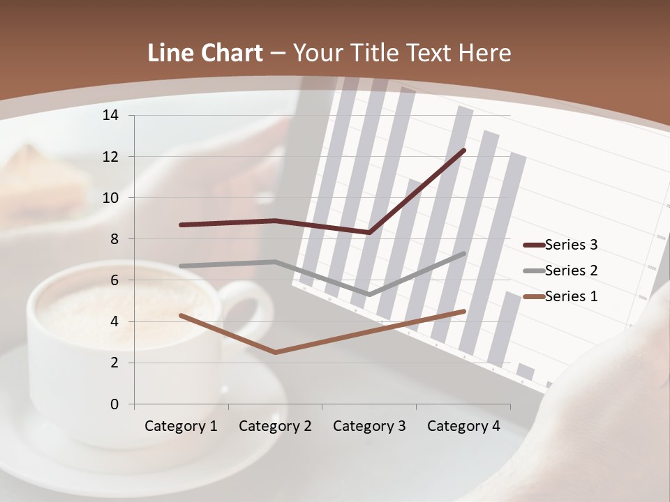 A Person Holding A Tablet With A Bar Chart On It PowerPoint Template