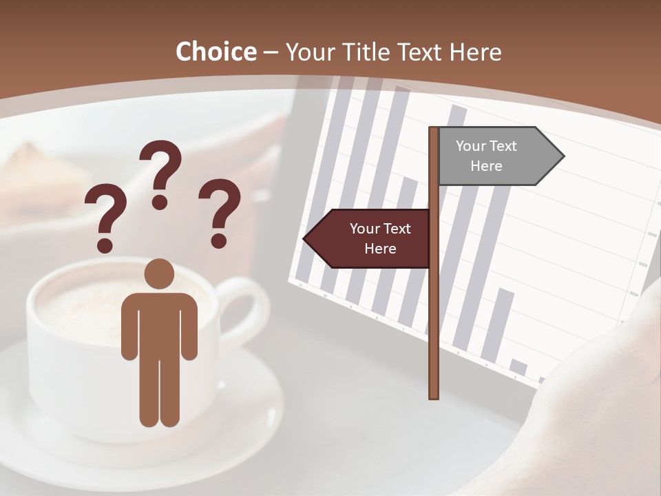 A Person Holding A Tablet With A Bar Chart On It PowerPoint Template