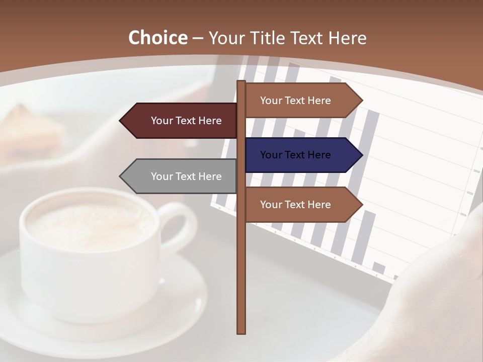 A Person Holding A Tablet With A Bar Chart On It PowerPoint Template