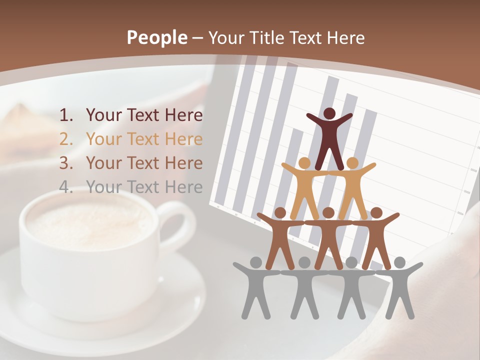 A Person Holding A Tablet With A Bar Chart On It PowerPoint Template