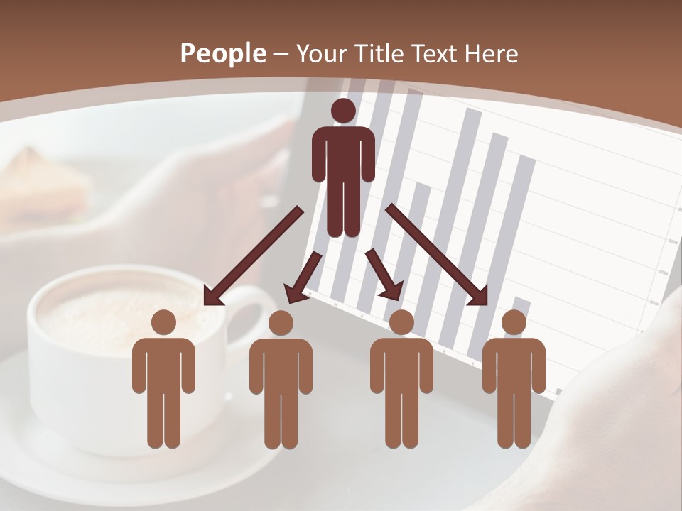 A Person Holding A Tablet With A Bar Chart On It PowerPoint Template