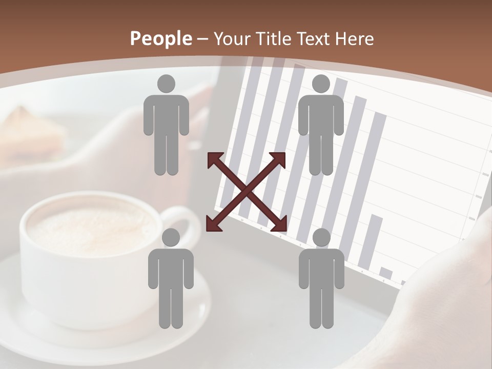 A Person Holding A Tablet With A Bar Chart On It PowerPoint Template