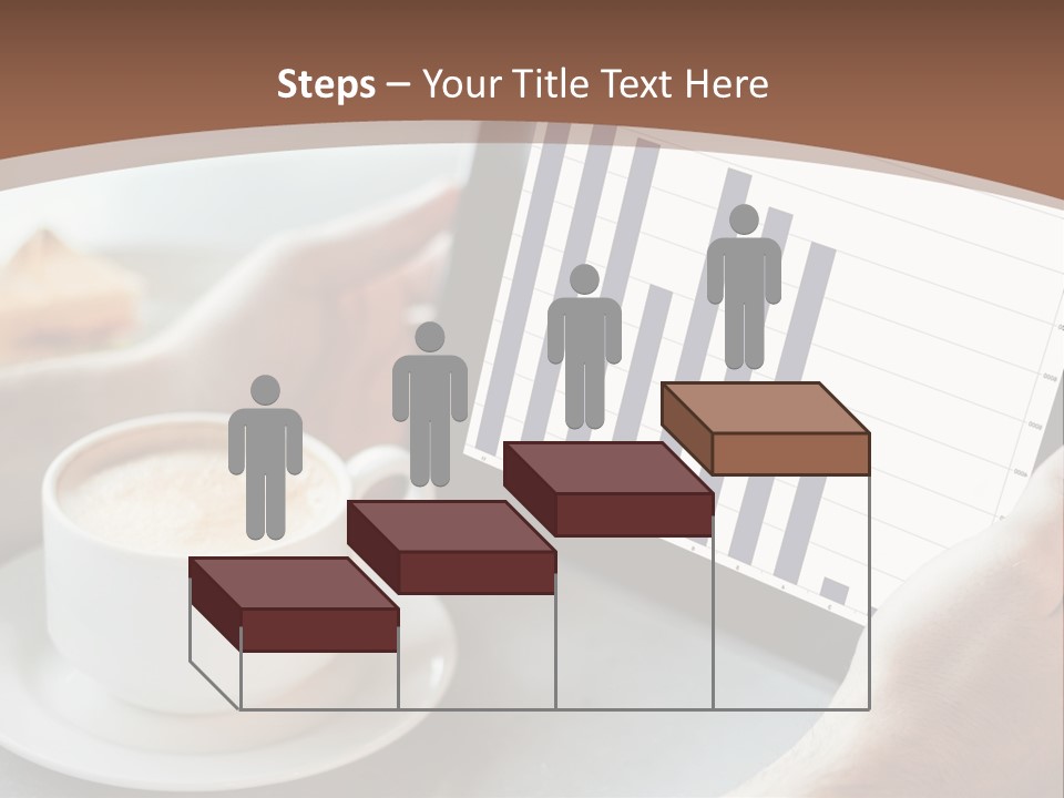 A Person Holding A Tablet With A Bar Chart On It PowerPoint Template