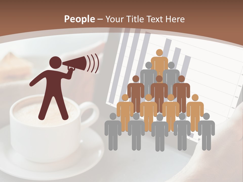 A Person Holding A Tablet With A Bar Chart On It PowerPoint Template