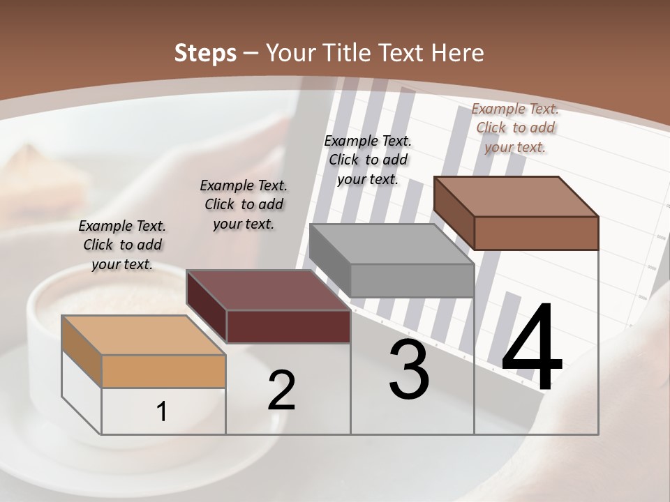 A Person Holding A Tablet With A Bar Chart On It PowerPoint Template