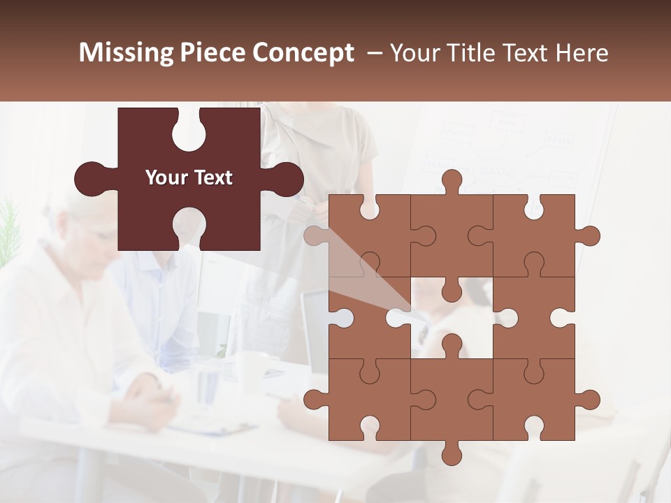 A Group Of People Sitting Around A Table PowerPoint Template