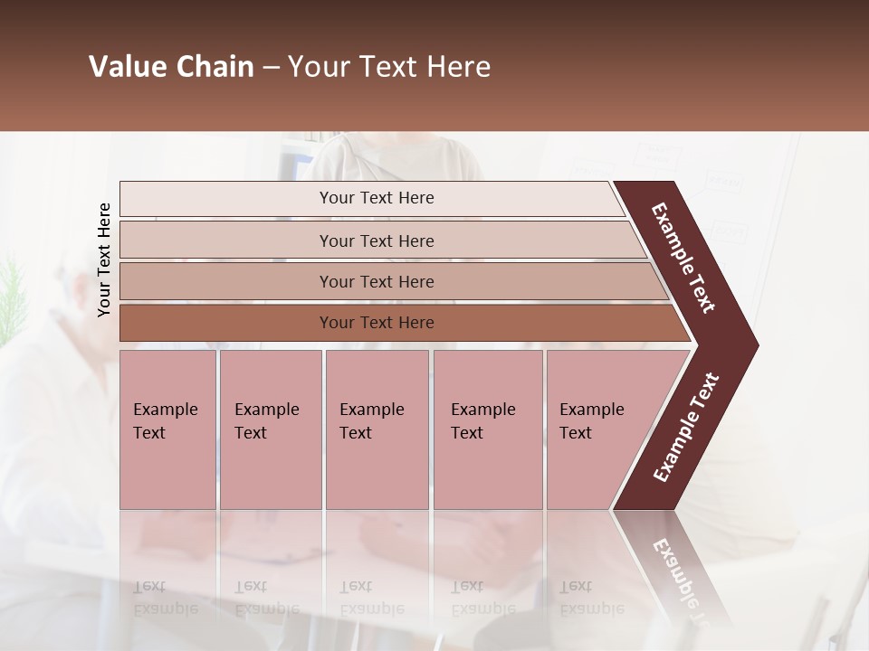 A Group Of People Sitting Around A Table PowerPoint Template