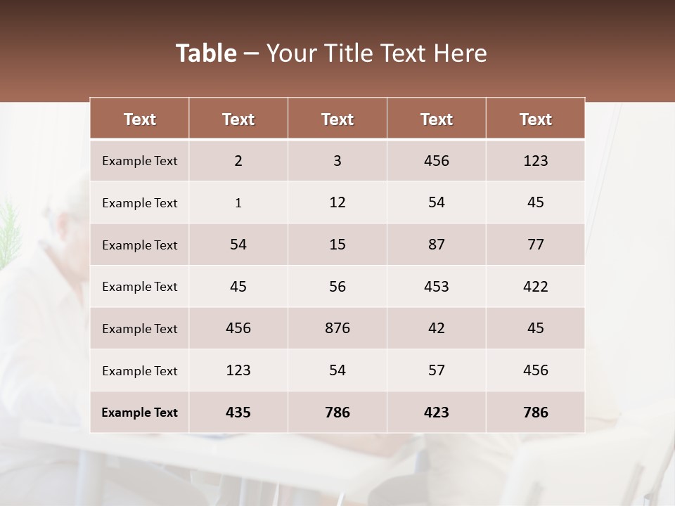 A Group Of People Sitting Around A Table PowerPoint Template