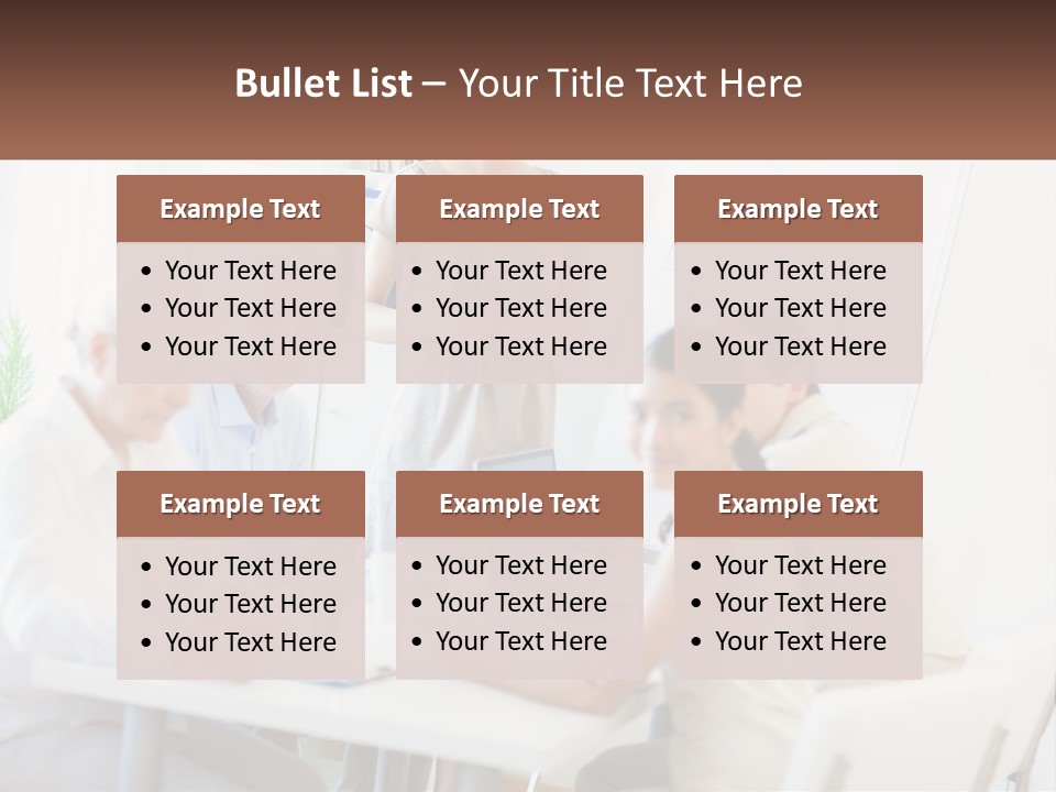A Group Of People Sitting Around A Table PowerPoint Template