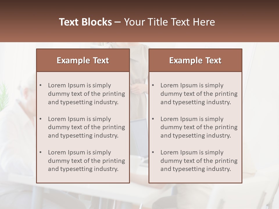 A Group Of People Sitting Around A Table PowerPoint Template