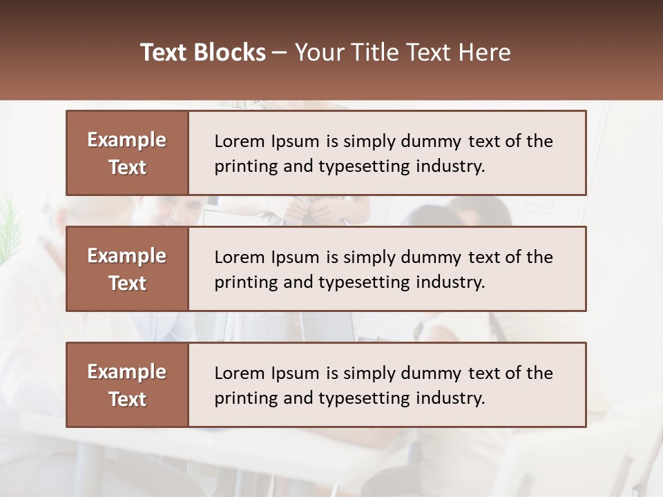 A Group Of People Sitting Around A Table PowerPoint Template