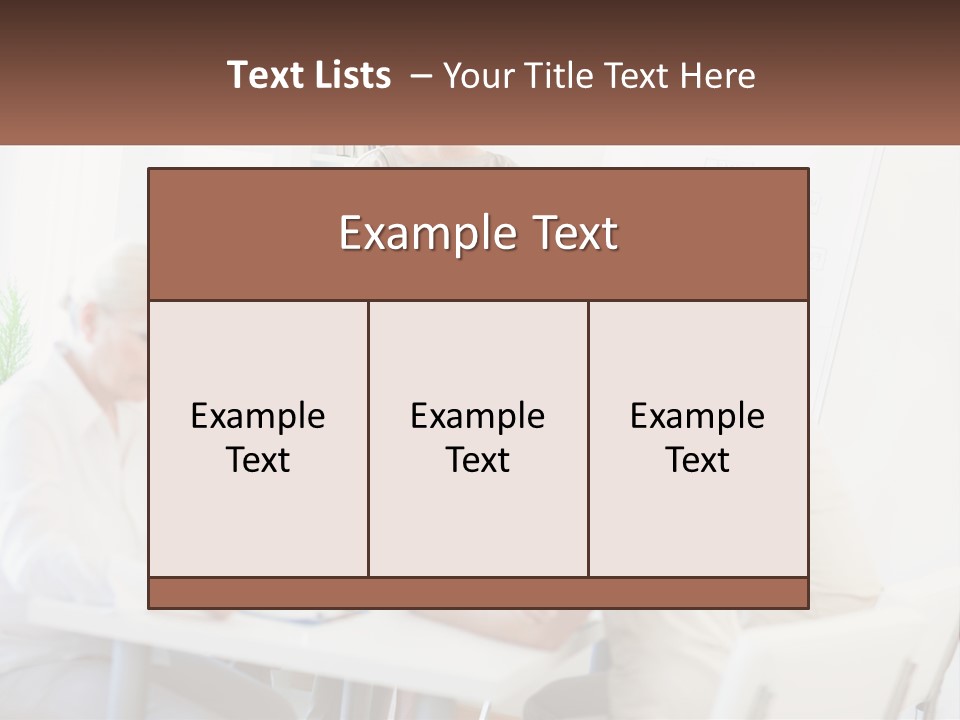 A Group Of People Sitting Around A Table PowerPoint Template