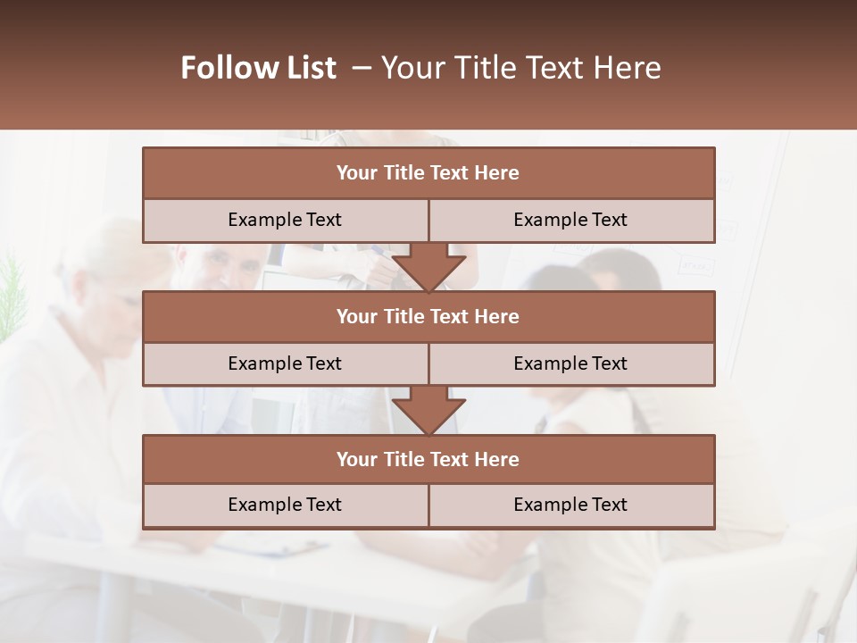 A Group Of People Sitting Around A Table PowerPoint Template