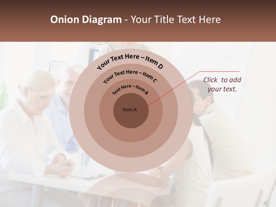 A Group Of People Sitting Around A Table PowerPoint Template