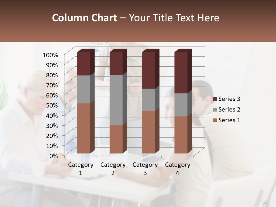 A Group Of People Sitting Around A Table PowerPoint Template