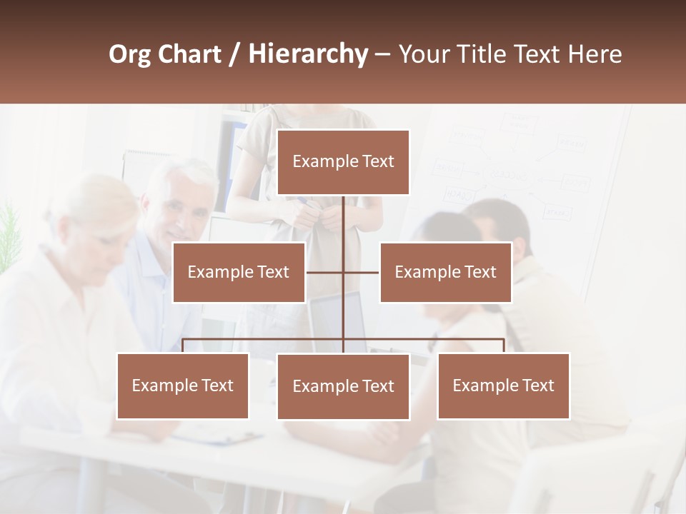 A Group Of People Sitting Around A Table PowerPoint Template