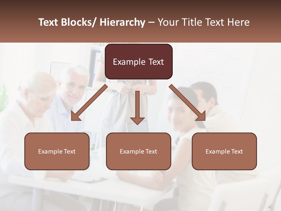 A Group Of People Sitting Around A Table PowerPoint Template