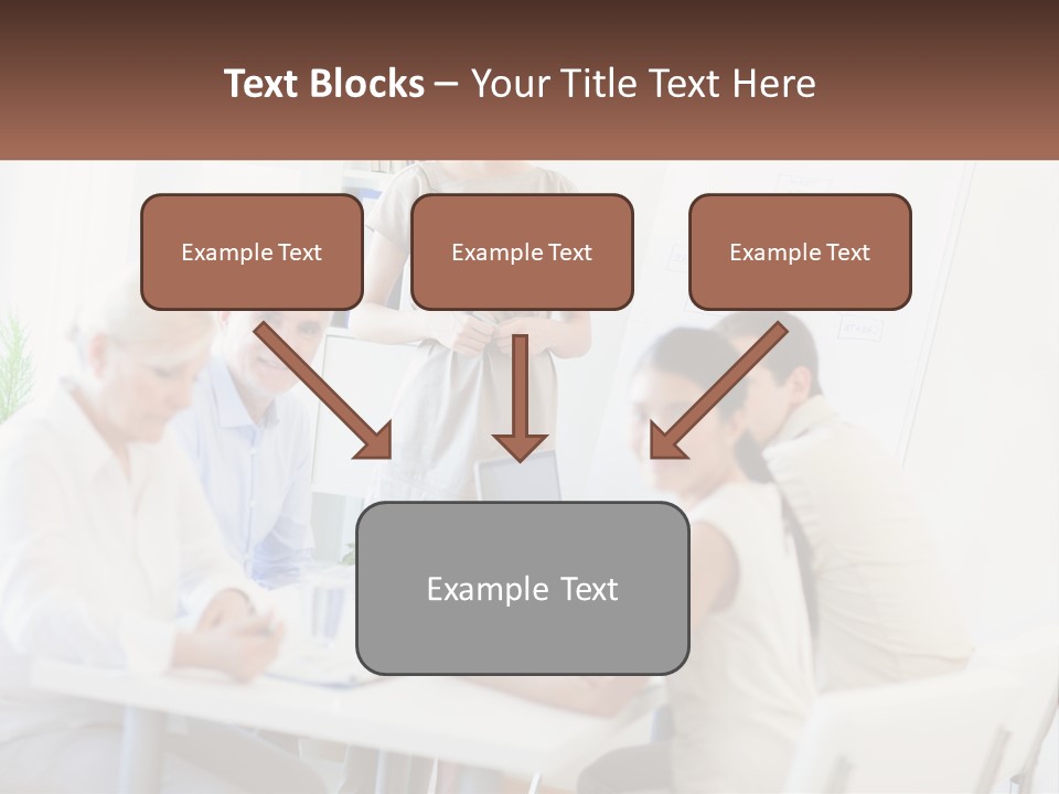 A Group Of People Sitting Around A Table PowerPoint Template