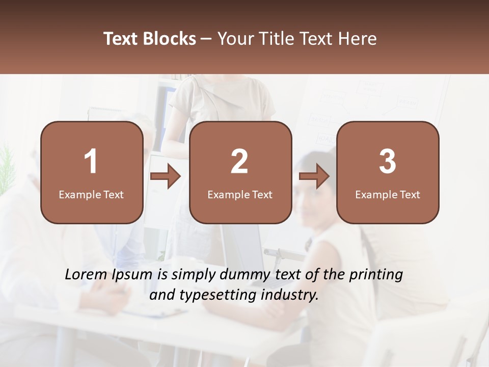 A Group Of People Sitting Around A Table PowerPoint Template