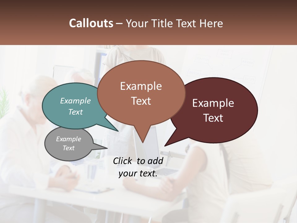 A Group Of People Sitting Around A Table PowerPoint Template