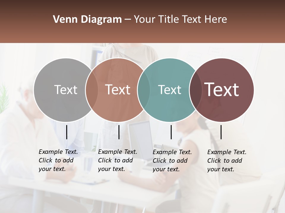 A Group Of People Sitting Around A Table PowerPoint Template