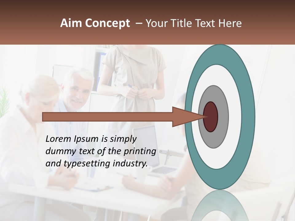 A Group Of People Sitting Around A Table PowerPoint Template