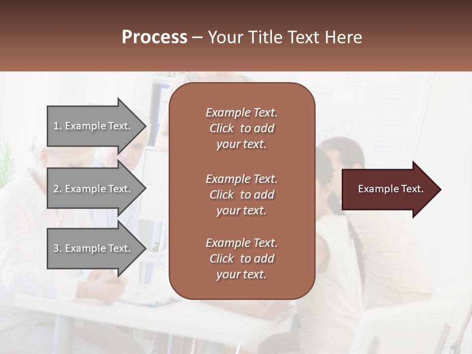 A Group Of People Sitting Around A Table PowerPoint Template
