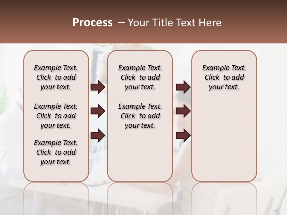 A Group Of People Sitting Around A Table PowerPoint Template