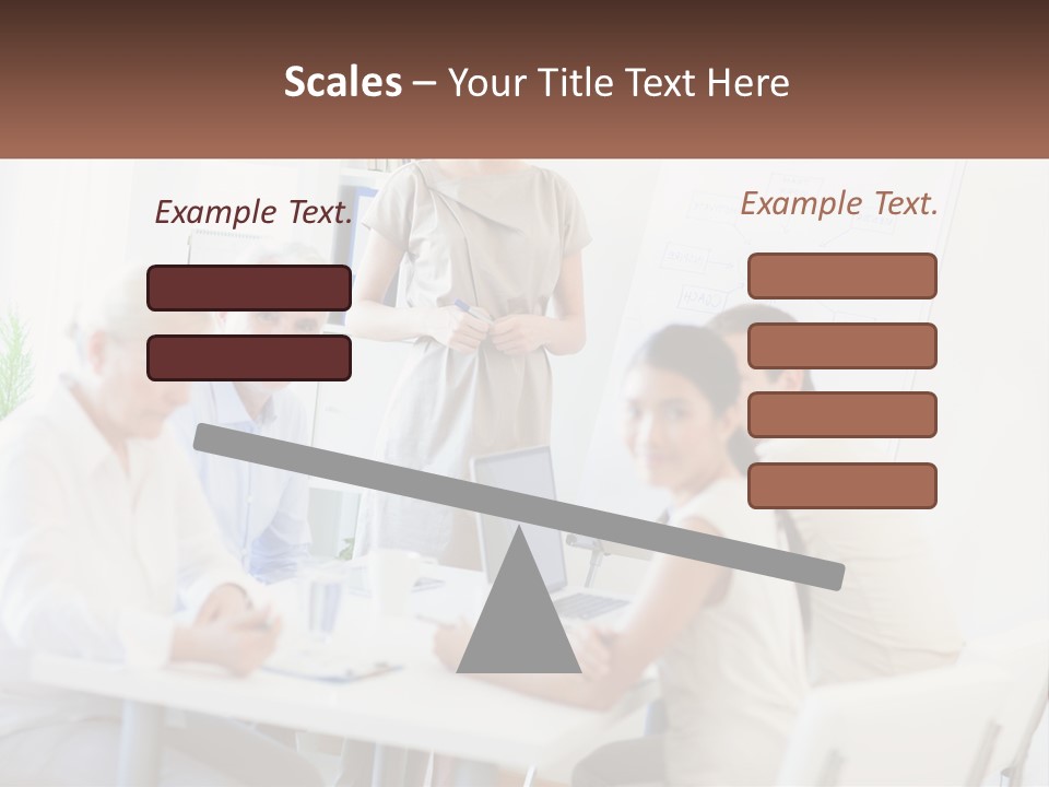 A Group Of People Sitting Around A Table PowerPoint Template