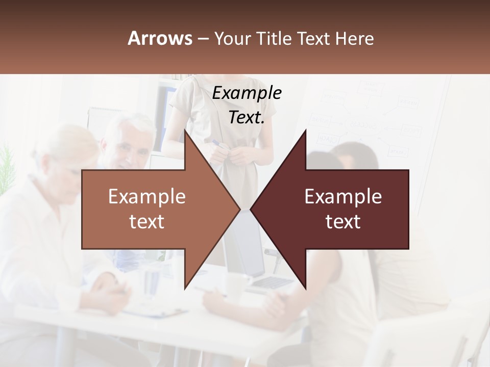 A Group Of People Sitting Around A Table PowerPoint Template