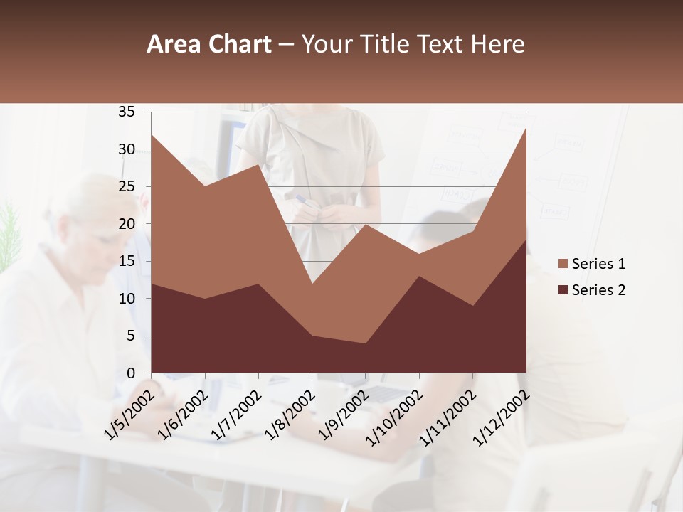 A Group Of People Sitting Around A Table PowerPoint Template