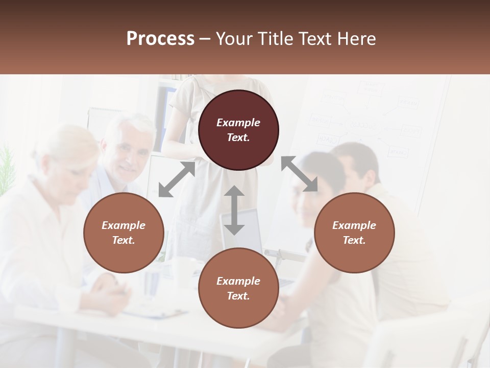A Group Of People Sitting Around A Table PowerPoint Template