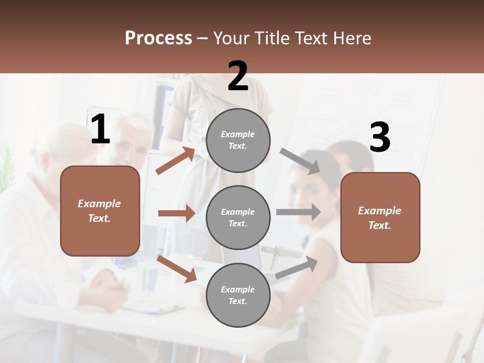 A Group Of People Sitting Around A Table PowerPoint Template