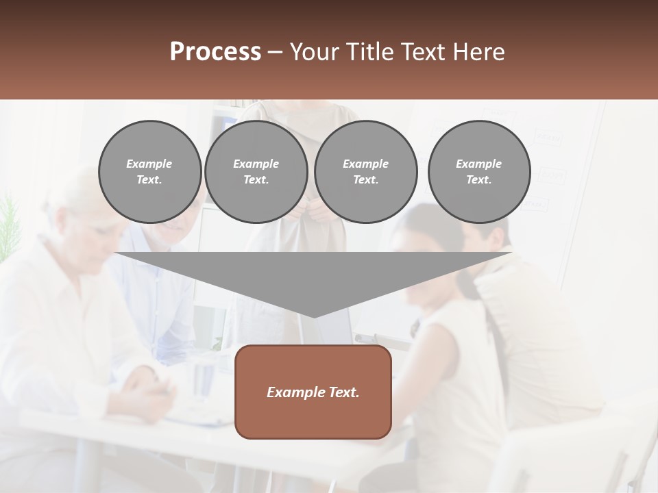 A Group Of People Sitting Around A Table PowerPoint Template