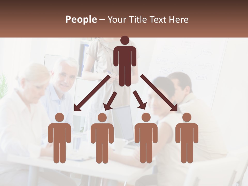 A Group Of People Sitting Around A Table PowerPoint Template