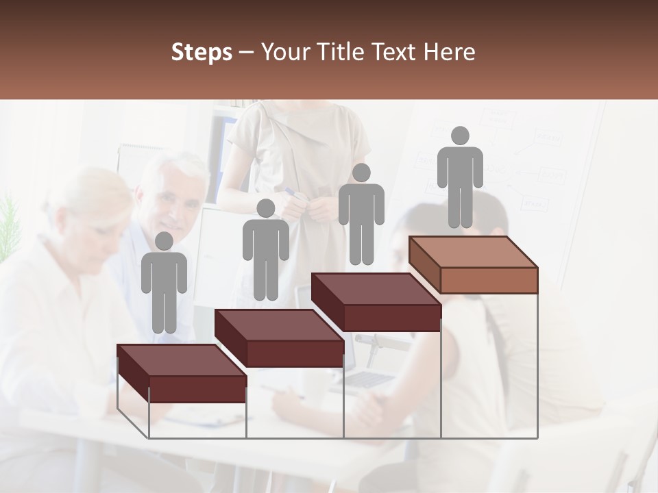A Group Of People Sitting Around A Table PowerPoint Template