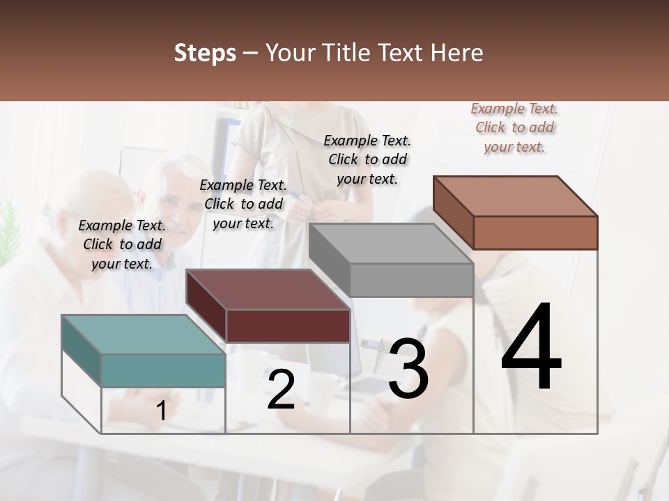 A Group Of People Sitting Around A Table PowerPoint Template