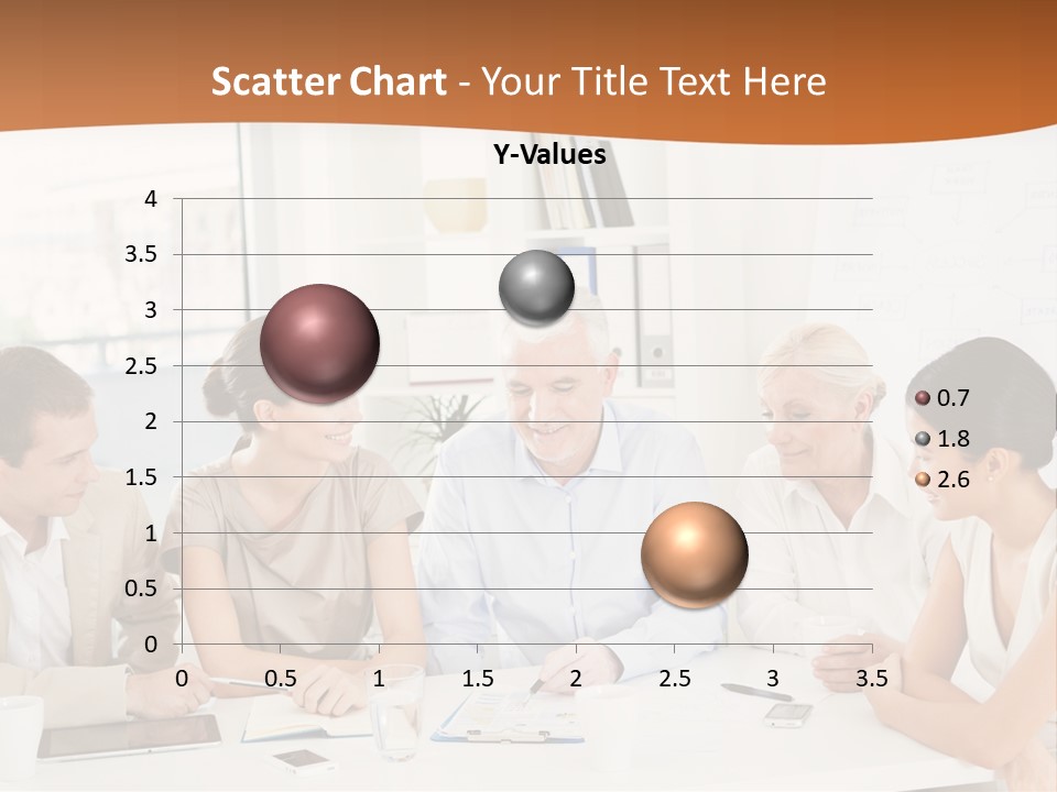 A Group Of People Sitting Around A Table PowerPoint Template