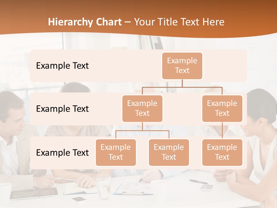 A Group Of People Sitting Around A Table PowerPoint Template