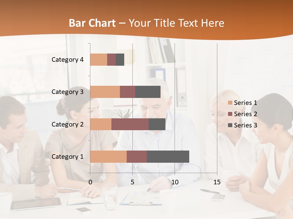A Group Of People Sitting Around A Table PowerPoint Template